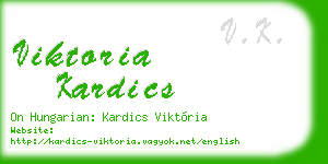 viktoria kardics business card